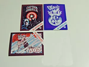 (3) 1992 Marvel Bi-weeklies Promos Card - Captain America. Thor, and Excalibur - Picture 1 of 5
