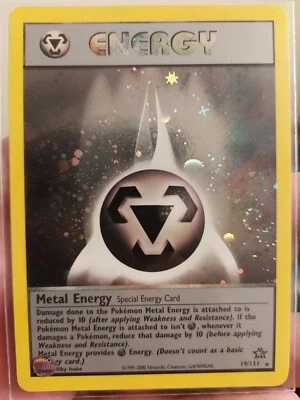 Pokemon card Neo Genesis Holo Metal Energy Mint! DOUBLE SWIRL! - Image 1 of 4