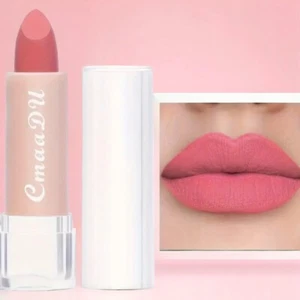 Long Lasting Matte Lipstick Velvet Waterproof Lip Pigment Makeup #14 Pink Melon - Picture 1 of 9