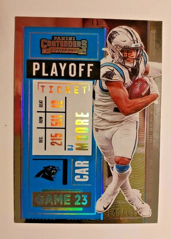 2020 CONTENDERS PLAYOFF TICKET DJ MOORE 146/199 - Image 1 of 2