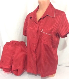 Victorias Secret After-Hours seidiges Satin-Shorts-Set Pyjama-Set Pyjama Neu mit Etikett M - Bild 1 von 3
