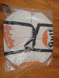 Vintage 80's MLB Baltimore Orioles GULF PROMO Tote Gym Bag Approx 16" x 9" x 8" - Picture 1 of 8