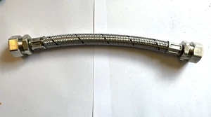 Braided Tap Connector - Compression 22mm x 22mm Flexible pipe - Picture 1 of 6