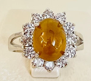 Ring / Sphen Entourage 925er Silber Rgr.17,8 - Bild 1 von 3
