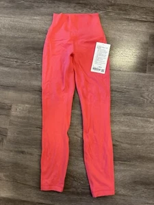 NEW Lululemon Align HR Pant 25” Size 0 Pink - Picture 1 of 3