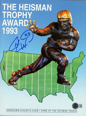 Charlie Ward Autografiado 1993 Heisman Journal Magazine Beckett 47467 Foto 1 de 2