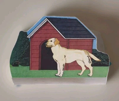 Cat's Meow My World YELLOW LAB Labrador Dog 2005 #05-0626 Dog House Collectible - Image 1 of 4