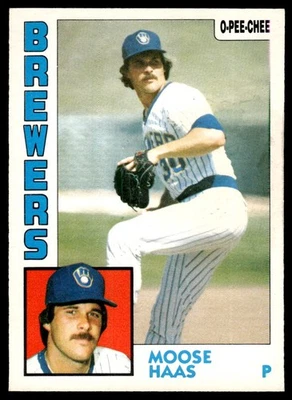 1984 O-Pee-Chee VTG OPC Baseball Moose Haas Milwaukee Brewers #271 - Image 1 of 2