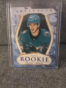 2023-24 Upper Deck Artifacts Henry Thrun Rookie RC #005/199 Sharks TT8 - Picture 1 of 3