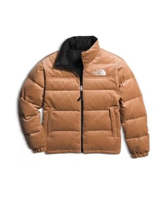 Jaqueta The North Face Masculina Nuptse Puffer Manteiga de Amêndoa Preta 92 Reversível Nova Com Etiqueta - Imagem 1 de 4