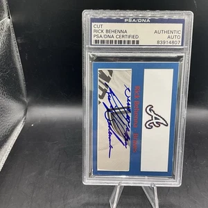 Rick Behenna Cut Auto Custom Braves Card PSA DNA Authentic Signed - Picture 1 of 2