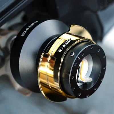 NRG SHORT HUB+GEN 2.5 QUICK RELEASE NEW BLUE+IRIDIUM RING FOR 91-05 ACURA NSX - Image 1 of 4