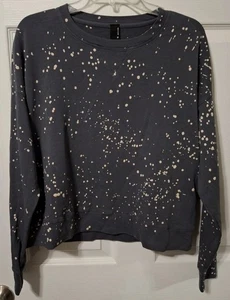 Sudadera ligera Bobi Los Angeles gris con salpicaduras de lejía mediana - Imagen 1 de 5