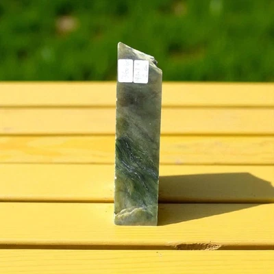 Nice Block Natural Green Nephrite Jade Slab 360 Grams - Image 1 of 4