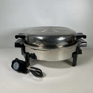 Saladmaster 7256 Padella Elettrica Immergibile 12" con Coperchio e Cavo Alimentazione Bella! - Foto 1 di 18