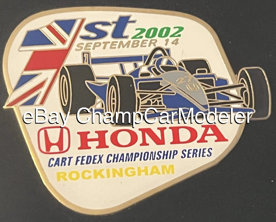 Dario Franchitti Rockingham Inglaterra 2002 ganar Honda carro FedEx ChampCar prendedor verde Foto 1 de 1