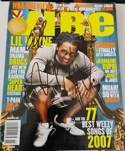 LIL WAYNE WEEZY F BABY RAP STAR ICON SIGNED AUTOGRAPHED FULL VIBE MAGAZINE RARE - Picture 1 of 2