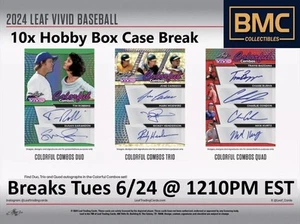 Echedry Vargas 2024 Leaf Vivid Baseball 1x Case Break #37 - Imagen 1 de 1