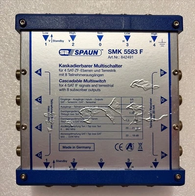 Spaun SMK 5583 F – SAT Kaskadierbarer Multischalter - Neu - Bild 1 von 4