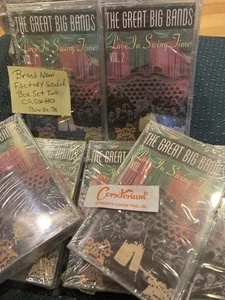 THE GREAT BIG BANDS Love In Swing Time Vol. 1 & 2 Brand New & Sealed Cassettes - Picture 1 of 4