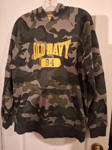 Felpa con cappuccio mimetica mimetica Old Navy giovane XXL 18/20 - Foto 1 di 5