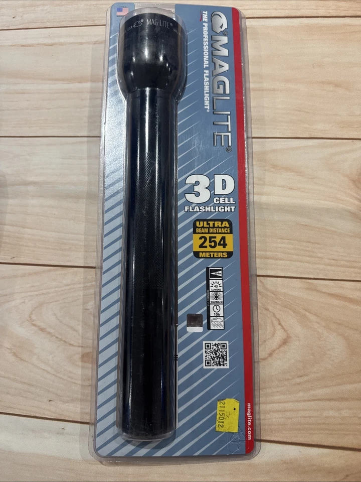 Mag-Lite® 3 Cell D Flashlight - High Intensity Krypton Lamp - MOD-Black S3D016 - Image 1 of 4