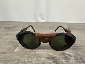 Vintage Ski Glacier Sunglasses W/ Leather - Picture 1 of 8
