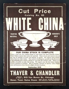 Thayer & Chandler White China Artist Supply Catalog No 85 1915 Chicago - Picture 1 of 11