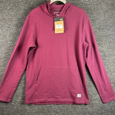 The North Face Terry Hoodie Men's Small Boysenberry Slim Fit NWT New MSRP $65 - Image 1 of 4