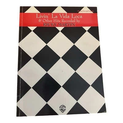 Vintage Ricky Martin Livin La Vida Loca Piano Vocal Chord Book 1999 NOS VTG - Image 1 of 4