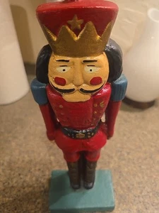 VTG Christmas Nutcracker Toy Soldier Cast Iron Door Stop 11" HEAVY DUTY - Picture 1 of 6
