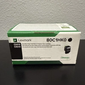 Lexmark Genuine One Black High Yield Return Program Toner Cartridge 80C1HK0 - Photo 1/6