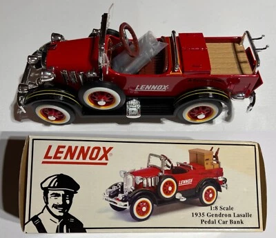 BANCO DE COCHE A PEDALES LENNOX 1935 GRENDON LASALLE ESCALA 1/8 CROWN PREMIUM - RARO Foto 1 de 4