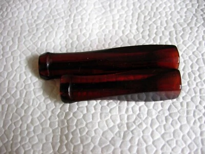 Vintage Real Cherry Mouthpiece Amber ???Catalin !?? Cigarette holder 2 pcs - Image 1 of 4