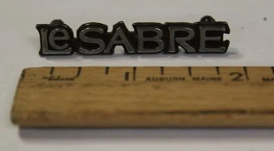 NOS OEM GM Metal Emblem Nameplate Badge w/Pins 1255787 1980-83 Buick LeSabre(698 - Image 1 of 2