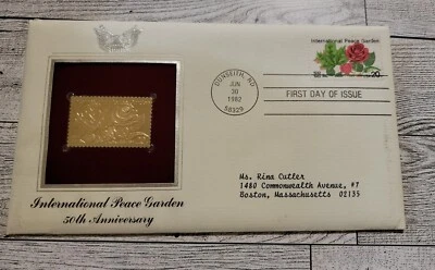 INTERNATIONAL PEACE GARDEN 50TH ANNIVERSARY  1982  GR57 - Image 1 of 3