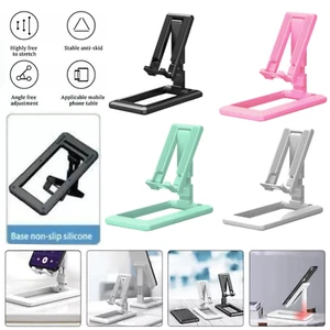 Universal Adjustable Mobile Phone Holder Stand Desk Foldable Portable - Picture 1 of 9