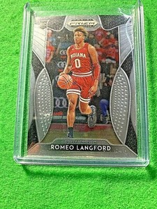 ROMEO LANGFORD SILVER CHROME RC JERSEY#0 INDIANA HOOSIERS 2019 Prizm DP 