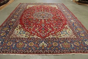 Antik handgeknüpfter Alte Perser Isfahan Teppich 350 x 245 cm perfekt - Bild 1 von 8