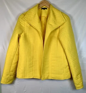 For Cynthia gelbe gesteppte offene Blazerjacke vorne Damen Größe Large - Bild 1 von 8