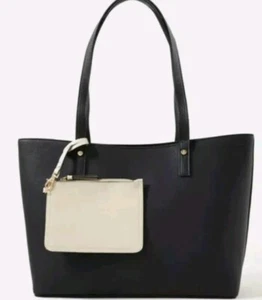 Bolso de Mano Toni Accesorio Monzón Negro Nuevo con Etiquetas Marfil Bolsa Bolso - Imagen 1 de 6