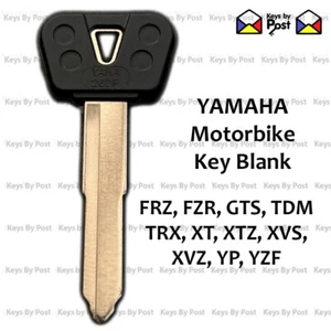 Llave de moto en blanco Yamaha FRZ FZR, GTS, TDM, TRX, XT, XTZ, XVS, XVZ, YP, YZF - Imagen 1 de 1