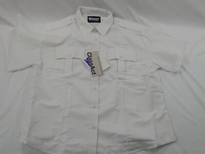 8910 NWT BLAUER WOMEN'S CLASSACT 8910W SHORT SLEEVE SHIRT WHITE SIZE 44 Foto 1 de 2