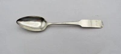 Cucharadita de extremo de ataúd colonial temprano posiblemente William Ball.  Philadelphia, PA. Foto 1 de 3