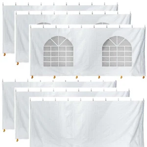 Vinyl Seitenwand Kit für 20x40 Zelt Outdoor Baldachin Party Pavillon Seitenwände Hochzeit - Bild 1 von 7