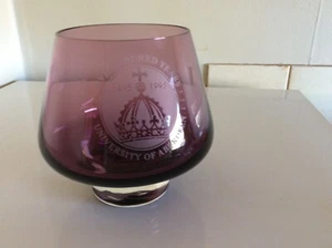 1495- 1995 (500 YEARS) UNIVERSITY OF ABERDEEN GLASS SOUVENIR BOWL - Picture 1 of 9