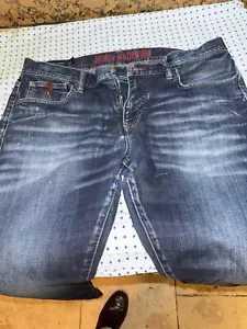 A/X Armani Exchange 36 Slim Fit Classic Straight Dark Wash Denim Jeans - Picture 1 of 13