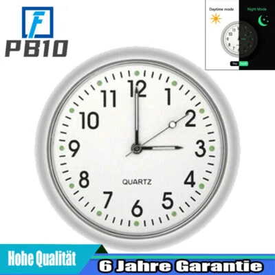 Mini Analog Uhr Kfz Zeitanzeige Auto Nachtleuchtende Zeituhr Quarzuhr Dekoration - Bild 1 von 4