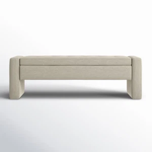 Anthonique 55.1'' Modern Tufted Upholstered Storage Bench with Stylish Design - Picture 1 of 18