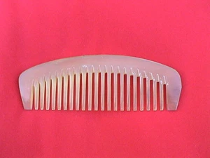 5.05" STURDY WIDE TOOTHED OX HORN COMB without HANDEL  - COMBINE SHIPPING! - Picture 1 of 1